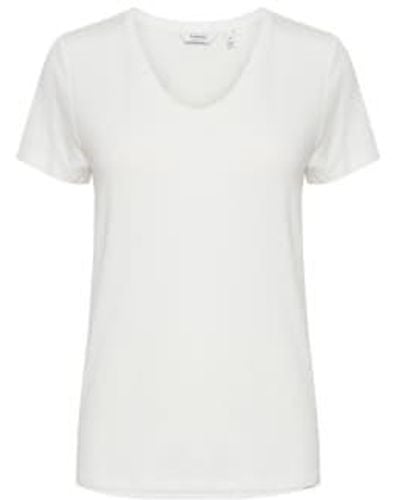 B.Young Byrexima V-neck T-shirt Optical Uk 8 - White