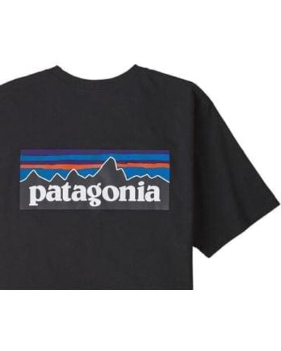 Patagonia P-6 logo respectibili-tee® schwarz