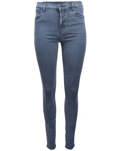 J Brand Indigo Maria Chronatic High Waist Jeans - Blu
