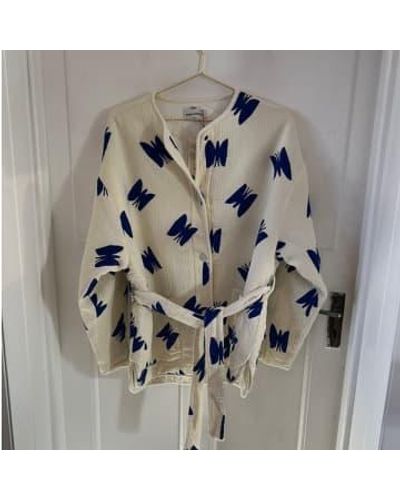 Anorak Bobo choisit une veste matelassée rembourrée papillon Coton biologique - Gris