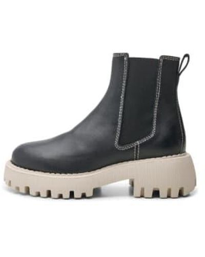 Shoe The Bear Posey Chelsea Boot Cream Contrast - Grigio