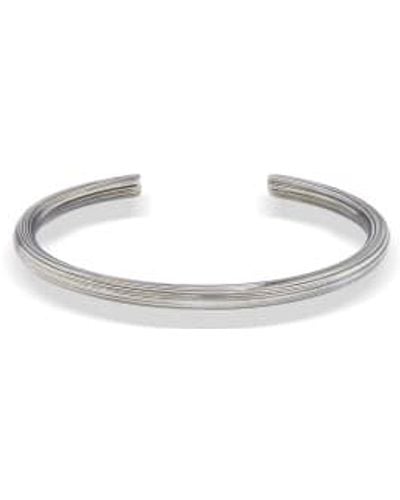 CollardManson Textured Cuff Bracelet - Metallic