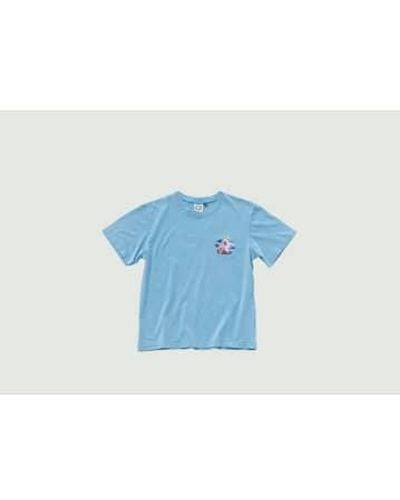 Carne Bollente T-shirt coulant profondément - Bleu