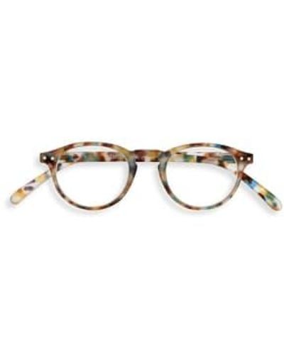 Izipizi Shape A Tortoiseshell Reading Glasses +2.5 - Metallic