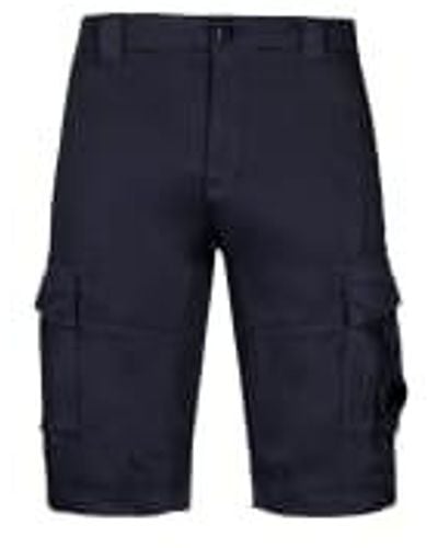 C.P. Company Stretch sateen cargo shorts total eclipse - Azul