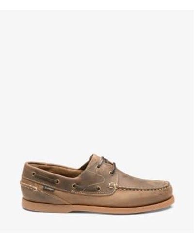 Loake Oiled Lymington Boat Shoes - Brown