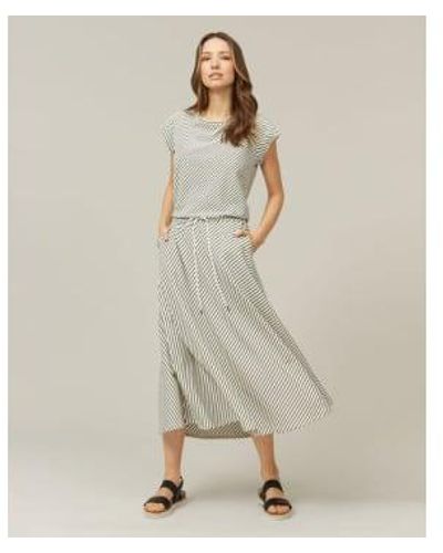 Nooki Design Montrose Dress Stripe / L 61% Cotton, 26% Polyester, 6% Viscose, Elastane, 1% Metallised Fiber - Natural