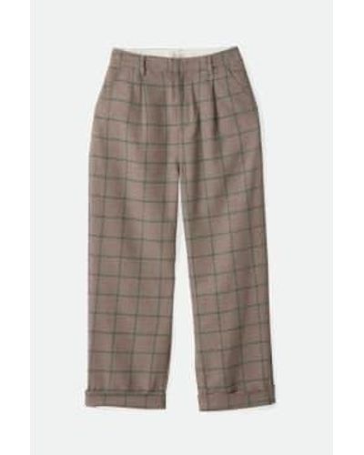 Brixton Sesame And Seal Victory Trouser Pants - Marrone