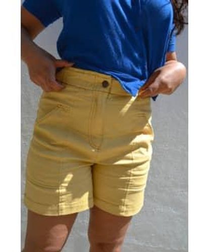 Komodo Shorts jaunes pâles dans les dunes - Bleu