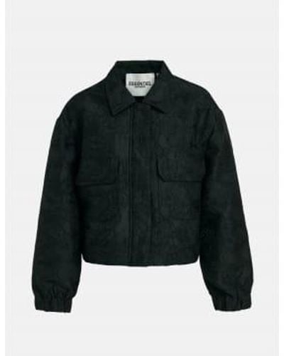 Essentiel Antwerp - veste recadrée fubieuse - noir - 34 (xs)