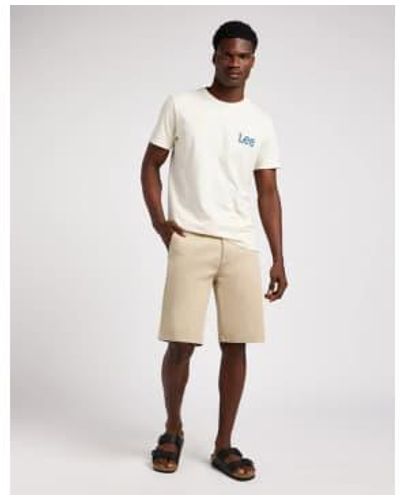 Lee Jeans Chino Shorts Stone - Natur