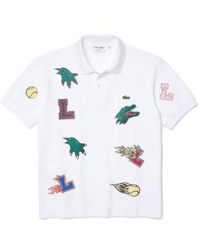 Lacoste Urlaub unisex polo shirt anpassbares weiß