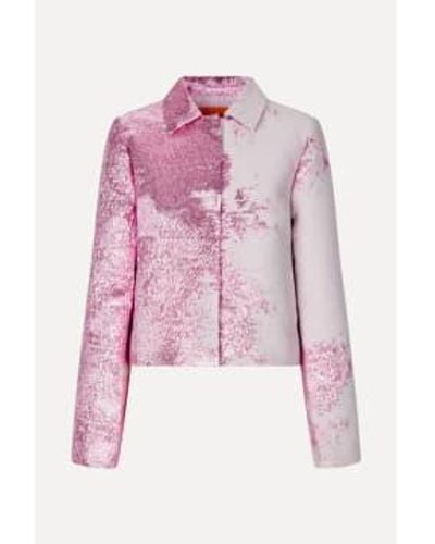Stine Goya Impressionist Wild Bloom Kiana S Jacket Xs - Pink