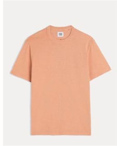 Homecore T Shirt Rodger Bio Coton Bio Toast - Arancione