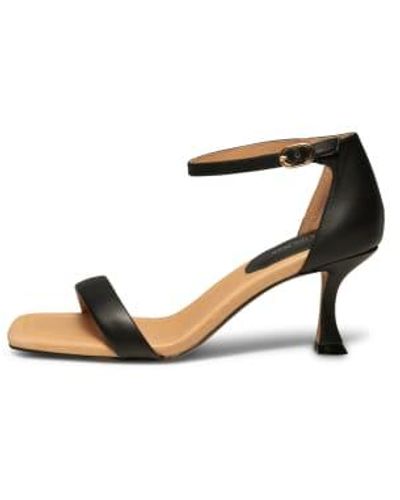 Shoe The Bear Leather Leah Ankle Strap Womens Sandals - Nero