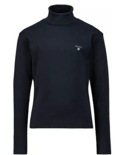 GANT Original Ls Turtle Neck Blau - Blu