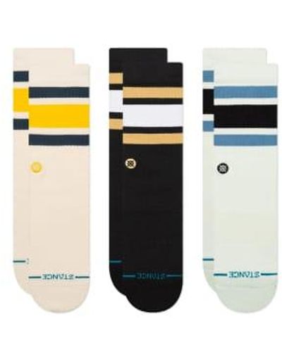 Stance The Boyd 3 Pack Cream Large - White
