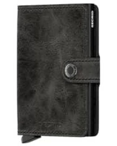 Secrid Mini portefeuille vintage noir