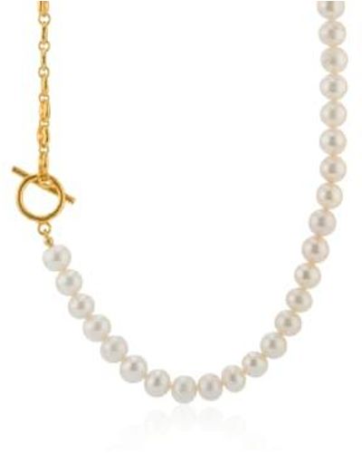 CollardManson Collar perlas - Metálico