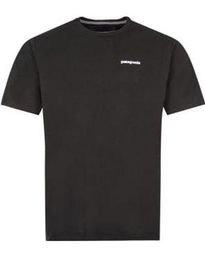 Patagonia T-shirt P-6 Logo - Black