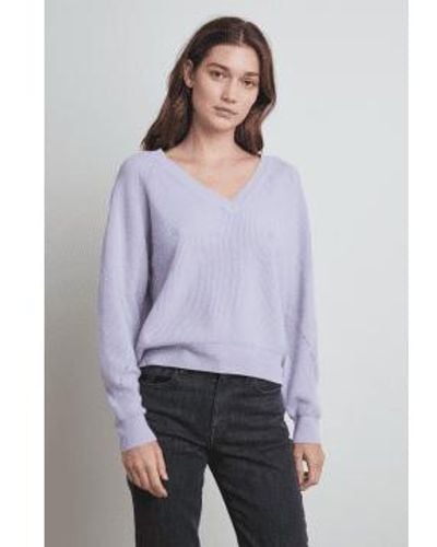 Velvet By Graham & Spencer Lilac Toya Sweater L / - Purple