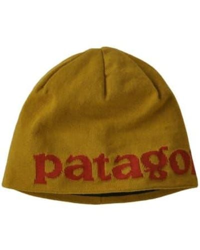 Patagonia Cappello geanie hat logo belwe/ cosmic - Verde