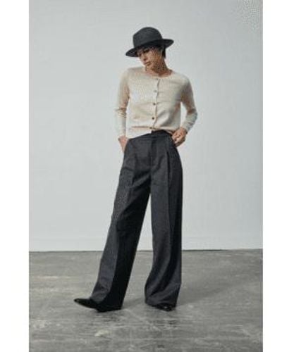 Soeur Pegase Woollen Flannel Trousers 34 - Grey