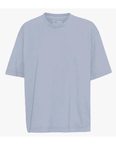 COLORFUL STANDARD Cs2056 Women Oversized Organic T Shirt Powder - Blu