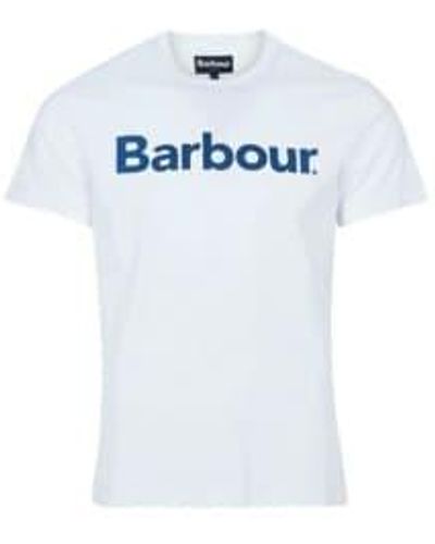 Barbour Logo Tee 1 - Bianco