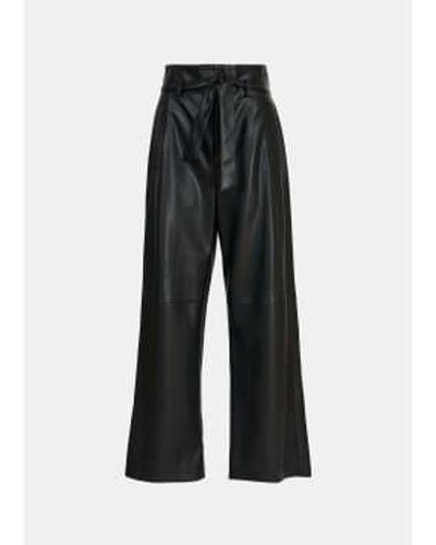 Essentiel Antwerp Rencontrez un pantalon en cuir - Noir