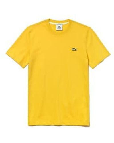 Lacoste T-shirt en coton jaune