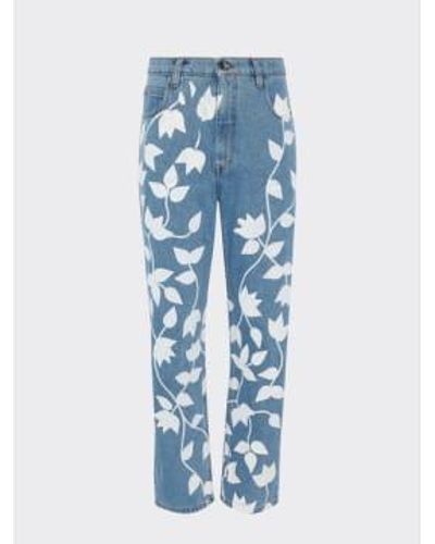 FANFARE High Waisted Organic And Recycled Petal Blue Jeans