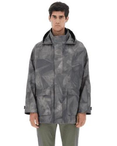 Herno Manteau parker surdimensionné à capuche gore tex - Gris