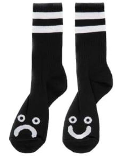 POLAR SKATE Glückliche traurige Socken - Schwarz