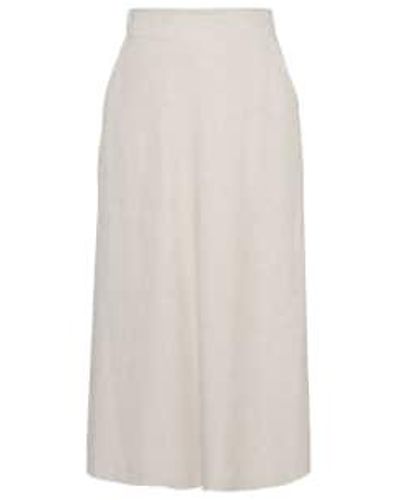 Moss Copenhagen Sand Jovene Ginia Hw Skirt Xs - White