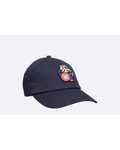 WOOD WOOD Eli doggy patch cap - Blau