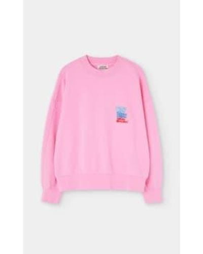Loreak Mendian Oiza bio -baumwoll -sweatshirt - Pink