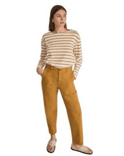 Yerse Remy Trousers Olive L - Metallic