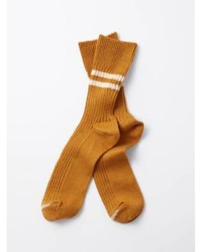 RoToTo Organic Stripe Sock - Orange