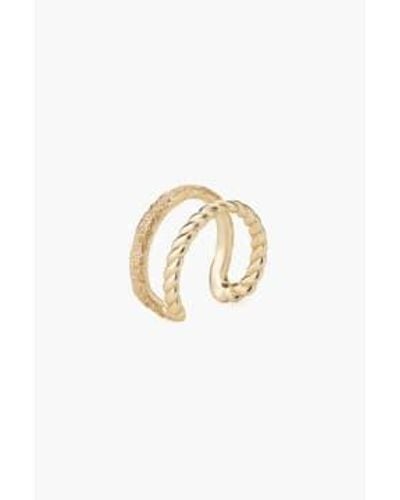 Tutti & Co Rn335g Braid Ring One Size / - Metallic