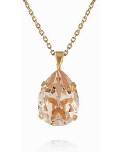 Caroline Svedbom Mini Drop Necklace Silk One Size - Metallic