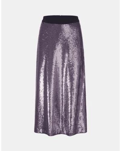 Riani Sequin Skirt Col Rain Size 14 - Viola