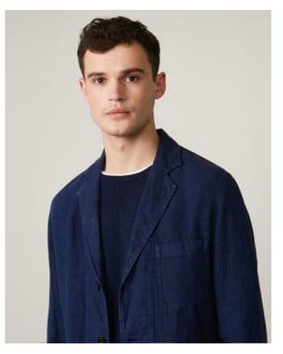 Hartford Jobby Linen Summer Jacket 50 - Blue