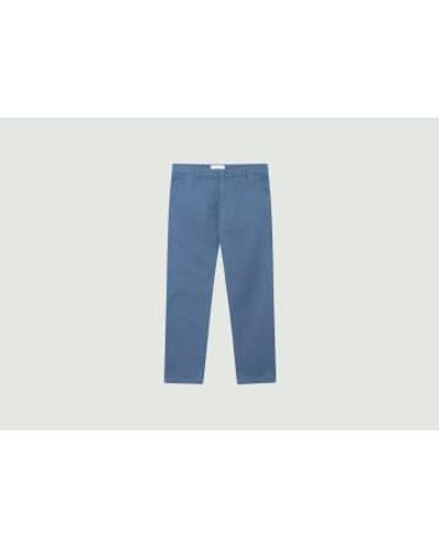 Knowledge Cotton Chuck Pants 5 - Blu