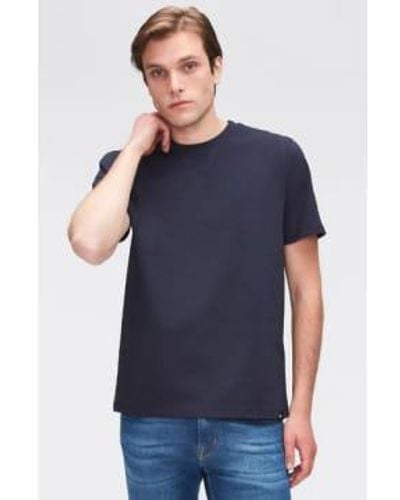 7 For All Mankind Navy Luxe Performance T-shirt Jsim2370na M - Blue