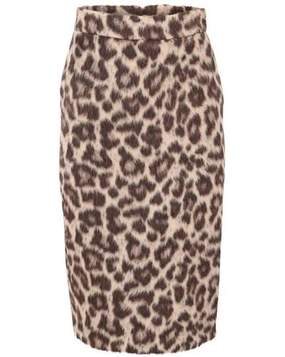 Max mara leopard pencil skirt cheap