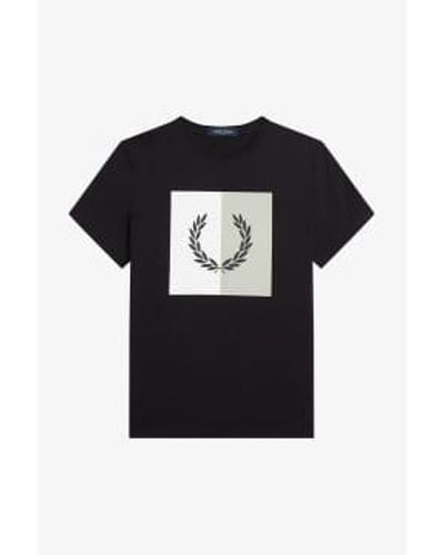 Fred Perry Laurel wreath graphic t-shirt - Negro