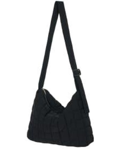 PARTIMENTO Quilting Messenger Cross Bag In Free - Black
