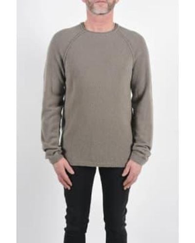 Daniele Fiesoli Taupe Boiled Round Neck Knitted Sweater - Grigio