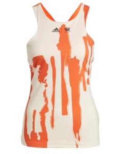 adidas Camiseta de tirantes thebe magugu new york y-back tinte crudo / naranja impacto